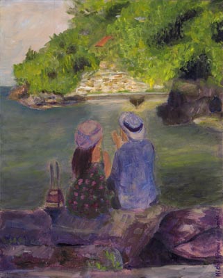 Afternoon by the Lake by Michele Brunschvig Dariele